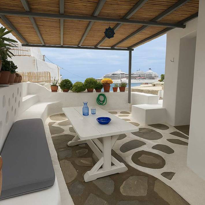 Studio voor 2 personen, met balkon/terras, met huisdier op Mykonos