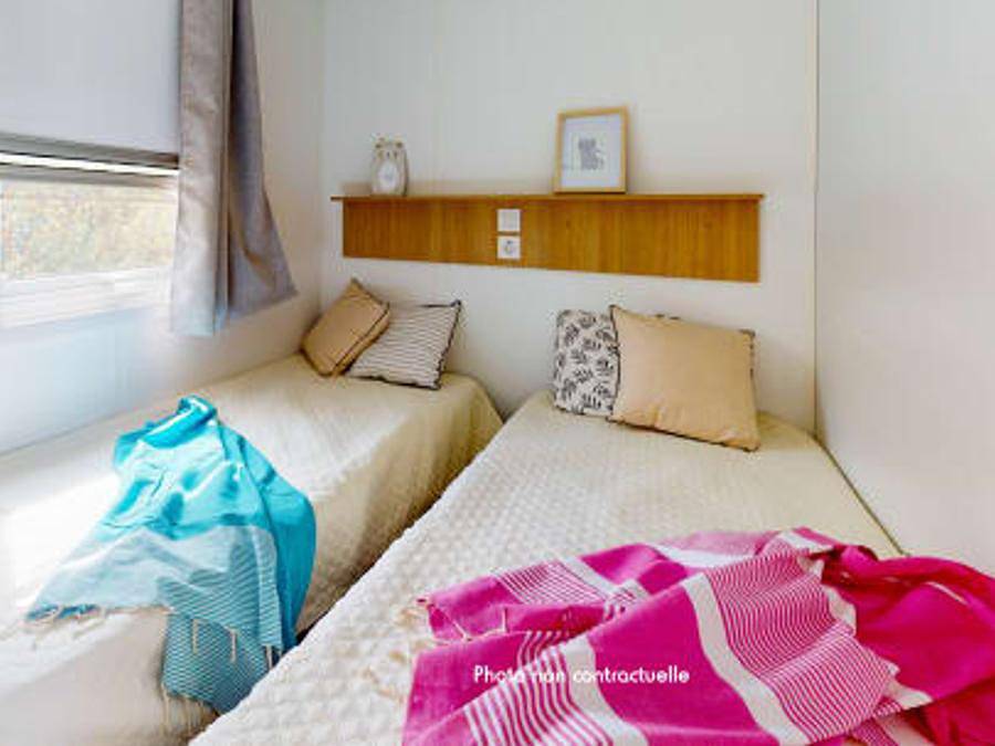 Camping Siblu Les Sables du midi - Funpass inclus - Mobile home 8 persons - Essentiel 3ch 8p Signature air conditioning in Valras-Plage, Côte d'Améthyste