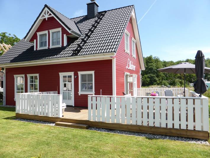 Ferienhaus für 6 Personen, mit Terrasse und Garten sowie Sauna