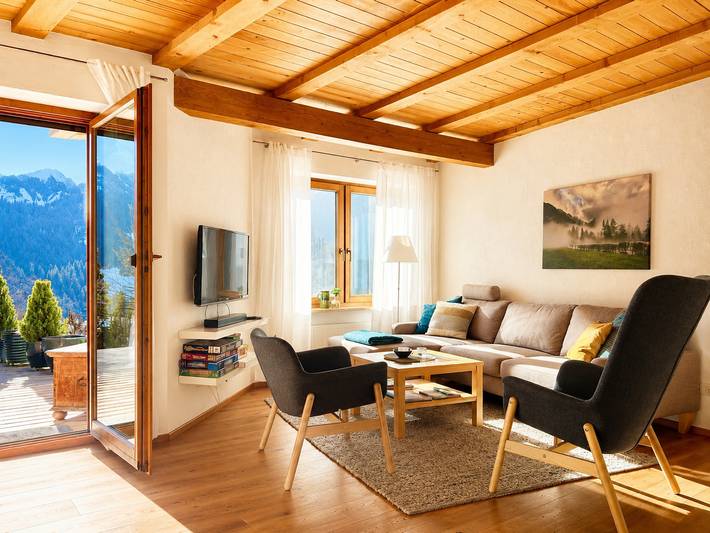 Ferienwohnung für 2 Personen, mit Balkon und Garten in Vorderhindelang - 3