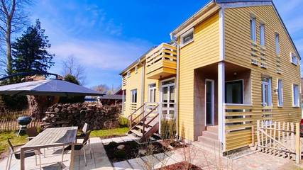 Ferienhaus für 4 Personen, mit Garten und Sauna sowie Terrasse, mit Haustier in Wiek