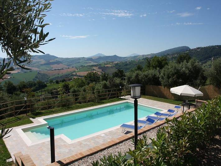 Ferienhaus für 8 Personen, mit Balkon und Garten sowie Pool in Penna San Giovanni