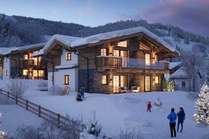 Chalet für 9 Personen, mit Sauna und Balkon sowie Garten in Wagrain