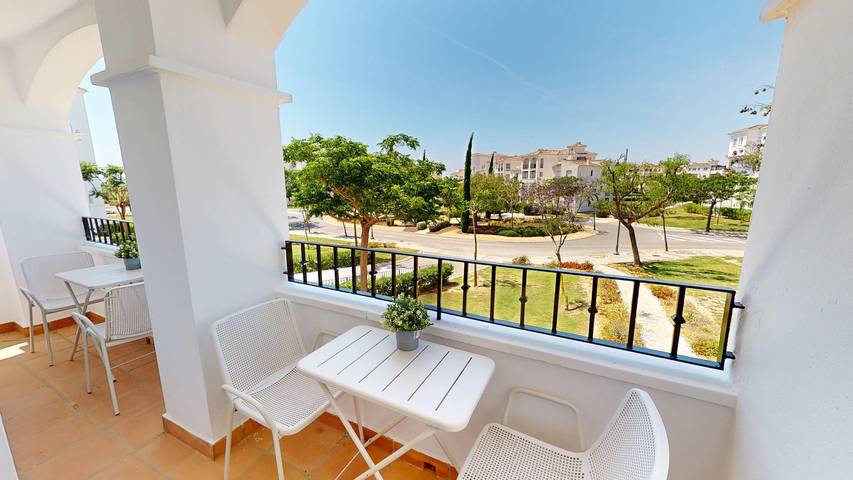 Apartment for 4 people, with pool and view as well as terrace, child-friendly in Murcia
