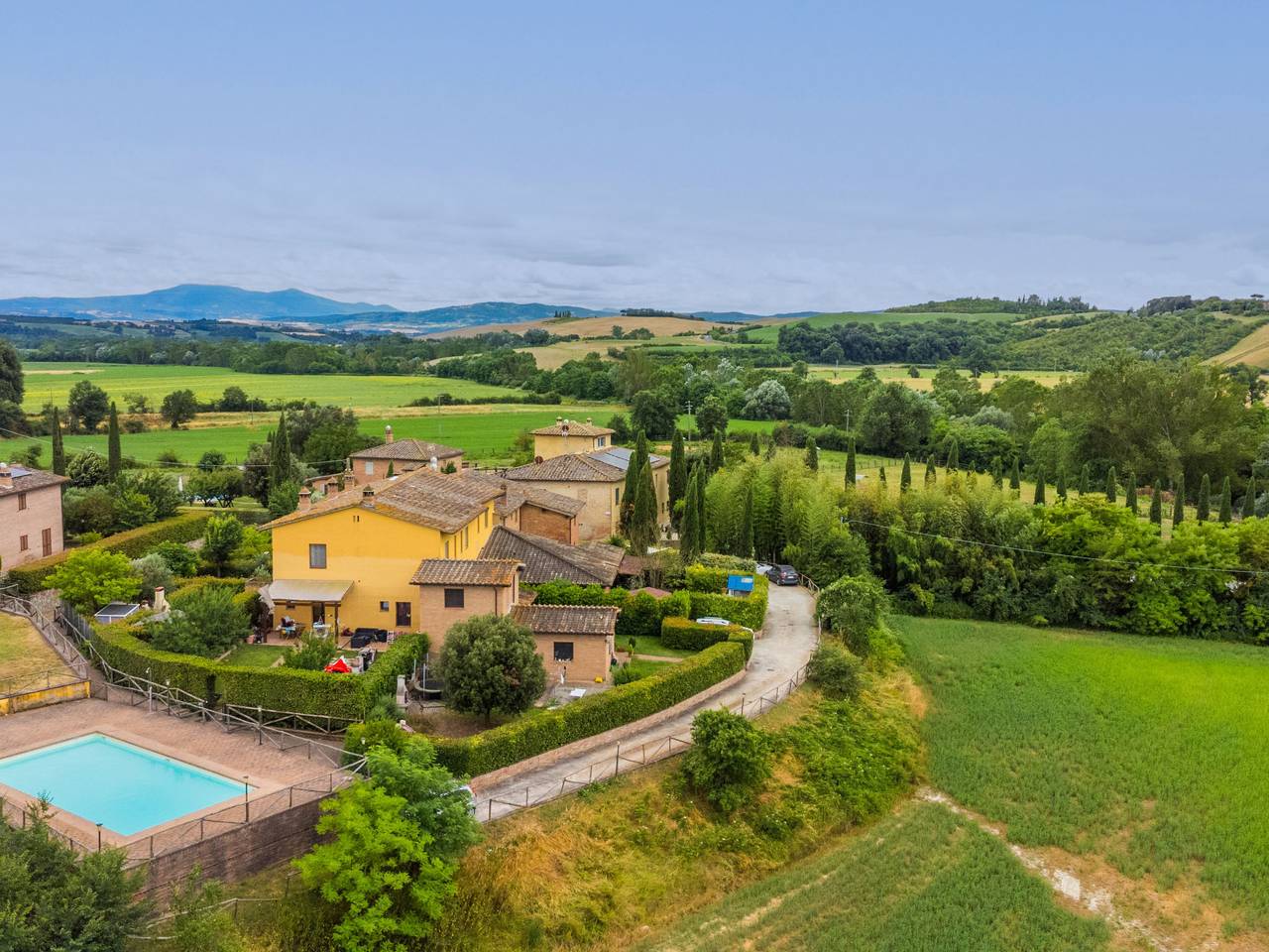Caggiolo in Monteroni d'Arbia, Siena Provinz