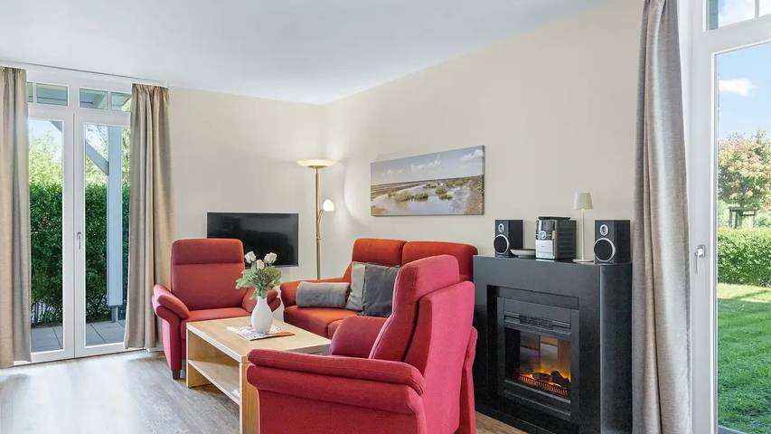 Ferienwohnung für 2 Personen, mit Balkon und Terrasse sowie Sauna in Wremen - 4