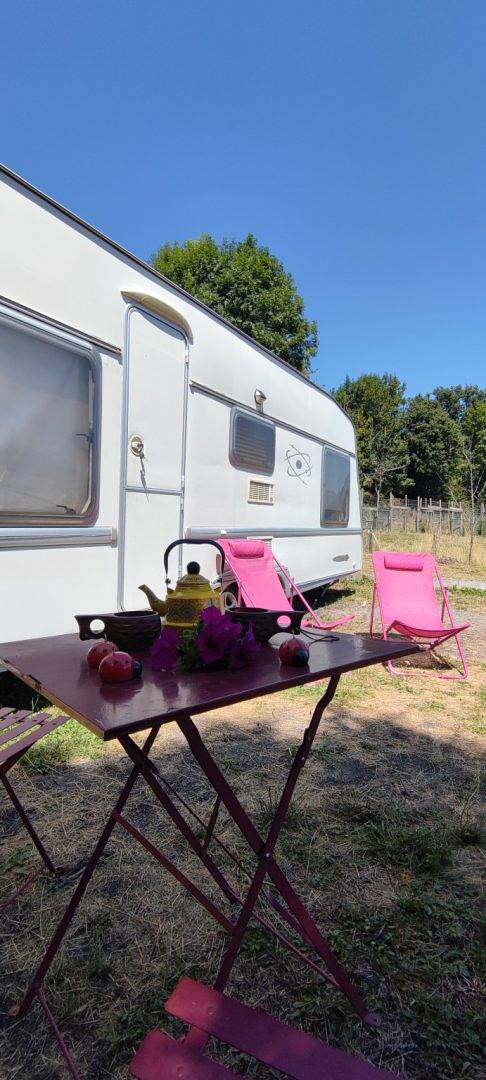 Caravane pour 2 personnes, avec terrasse, animaux acceptés dans L'Aubrac - 2