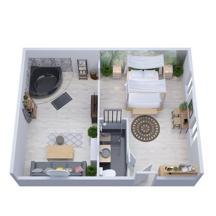 Gîte pour 4 personnes, avec jacuzzi à Évreux - 4