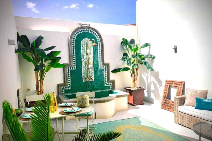 Apartamento para 6 personas, con Jacuzzi además de Terraza y Jardín en Villa de La Orotava