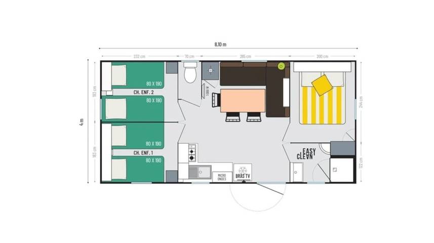 Camping pour 6 personnes, avec bassin pour enfant dans Eure-et-Loir - 4