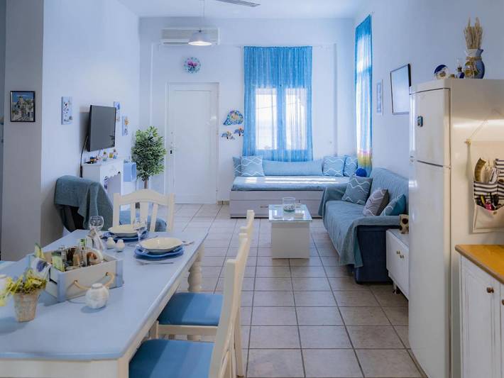 Location de vacances pour 7 personnes, avec vue et jardin, adapté aux familles dans Matala - 3