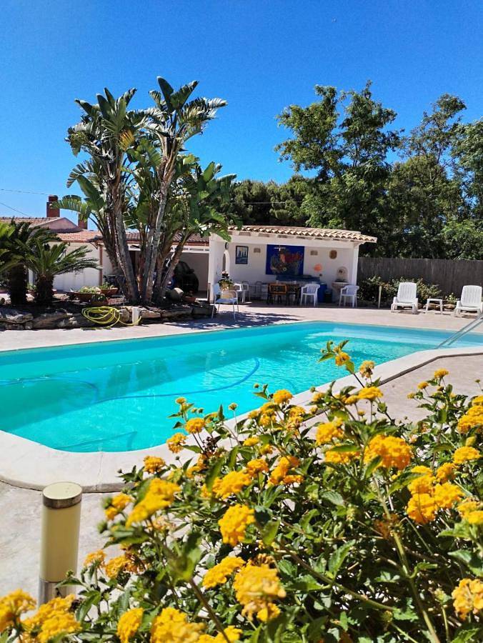 Appartamento per 4 persone, con Balcone e Terrazza nonché Giardino e Piscina a Porto Palo