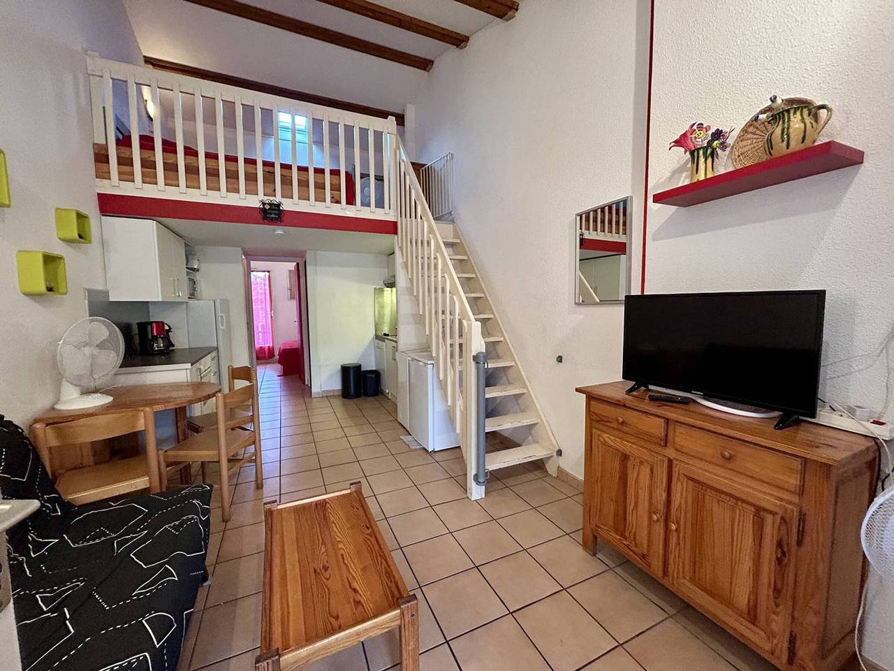 Maison 2 pièces mezzanine, 6 couchages, piscine, parking, terrasse Sud - St Cyprien Plage in Saint-Cyprien-Plage, Saint-Cyprien