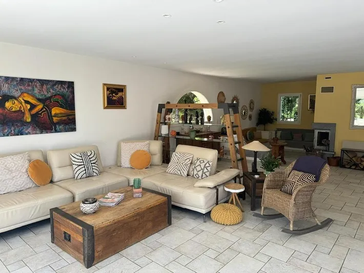 Maison de vacances pour 10 personnes, avec balcon et piscine ainsi que jardin et vue - 1