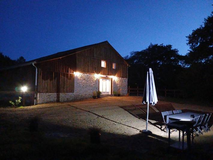 La grange Landaise in Laglorieuse, Landes