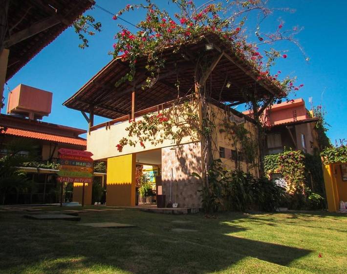 Casas e apartamentos de temporada para 4 pessoas, com jardim e balcão e ainda piscina and vista na Enseada dos Corais