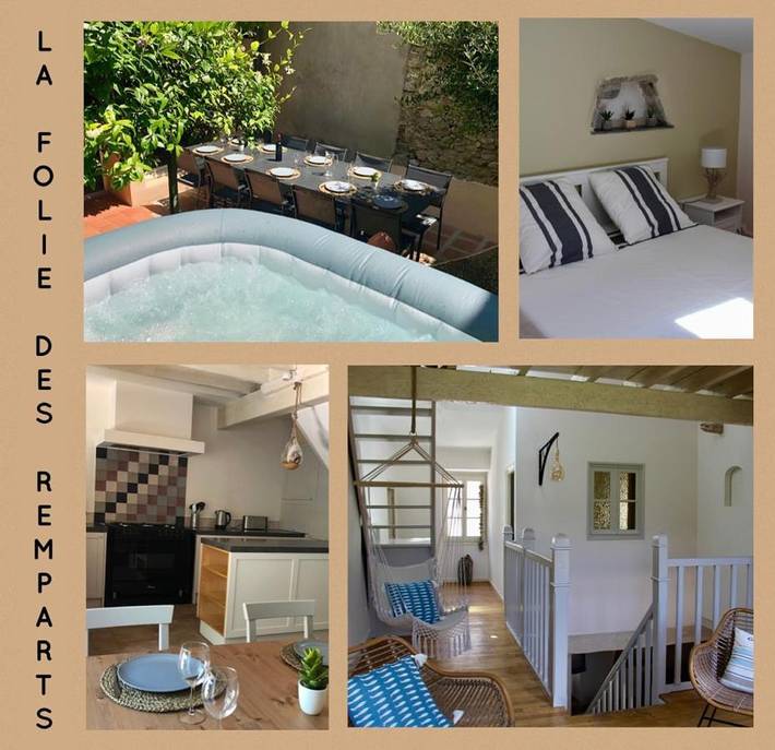 Location de vacances pour 13 personnes, avec Jacuzzi et Terrasse ainsi que Jardin et Vue dans Cite Medievale