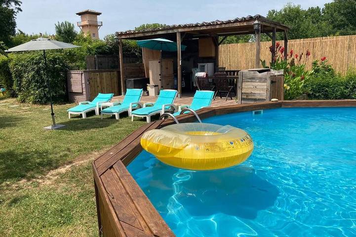 Appartement de vacances pour 6 personnes, avec jardin et terrasse