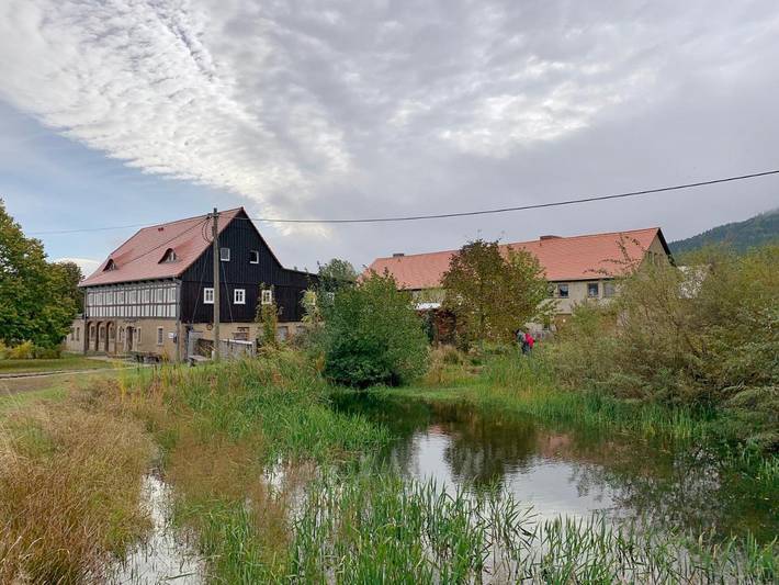 Bauernhof für 4 Personen, mit Garten und Ausblick im Zittauer Gebirge