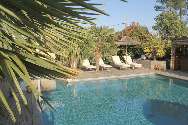 Chambre d’hôte pour 2 personnes, avec jacuzzi et jardin ainsi que piscine et sauna dans Lac de Lacanau - 4