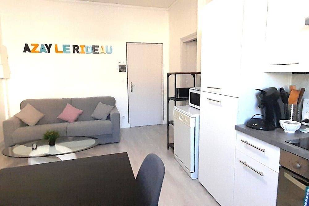 Entire apartment, Chez Benjamin -> Sleeps 2 to 4 in the center of Azay in Azay-le-Rideau, Loire Valley