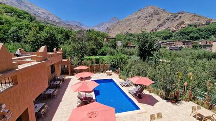 Chambre d’hôte pour 3 personnes, avec jardin ainsi que piscine et vue dans Imlil