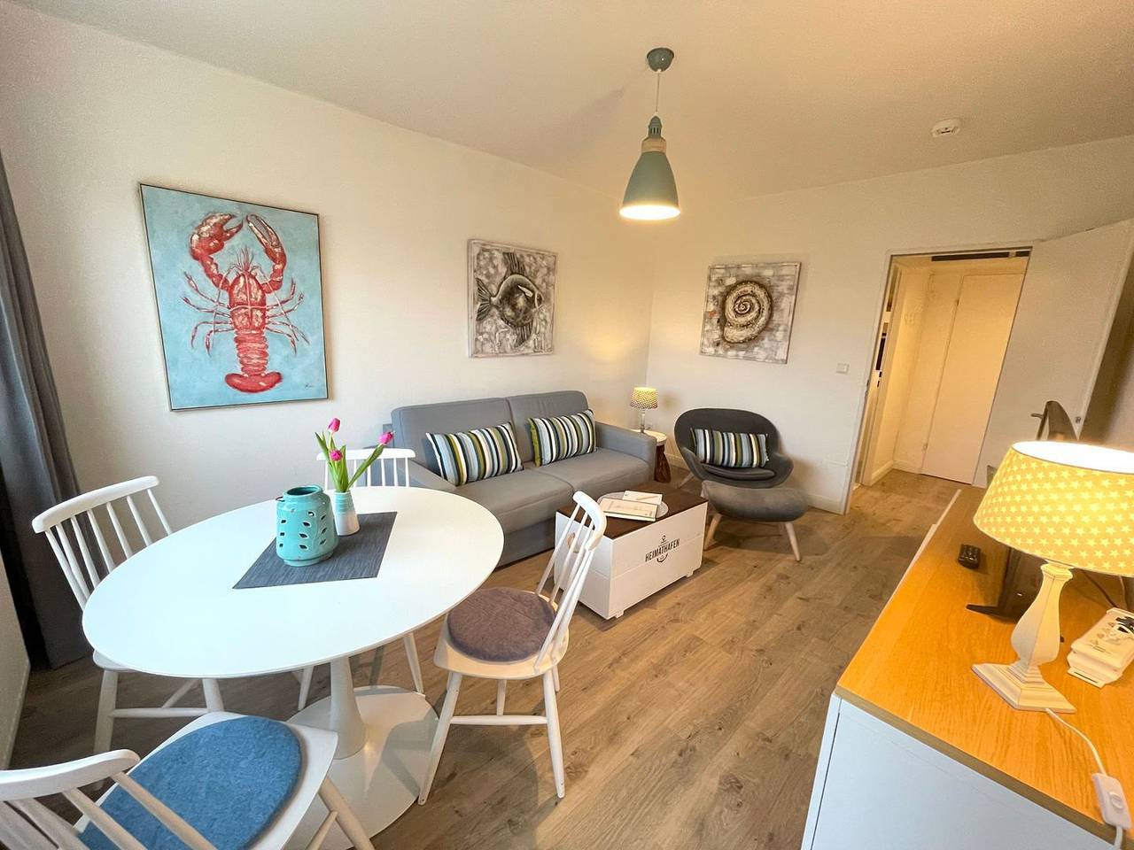 Ganze Wohnung, Komfortables Apartment mit Balkon und Gartenblick nahe Strand in Westerland in Westerland, Sylt (Gemeinde)