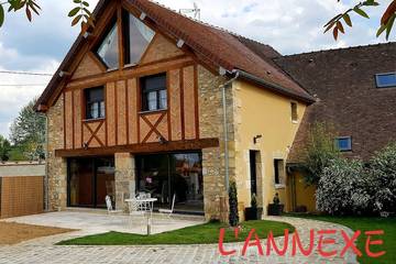 Gîte pour 6 personnes, avec jardin ainsi que terrasse et piscine à Esternay