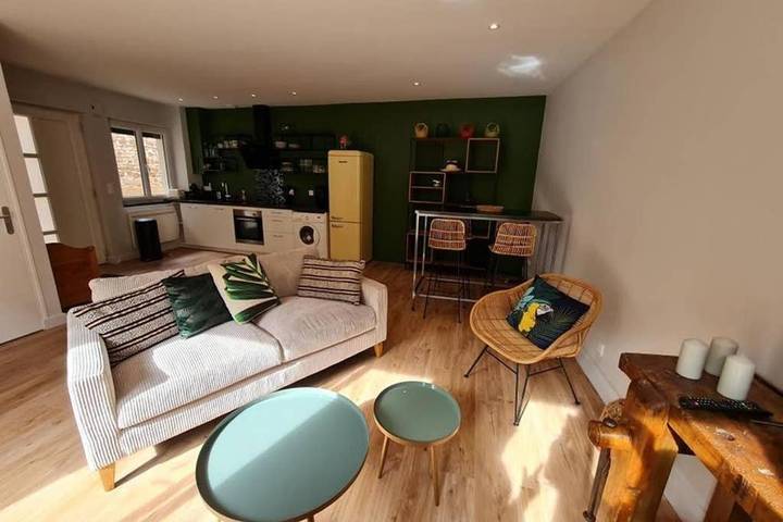 Maison de vacances pour 4 personnes, avec Balcon ainsi que Terrasse et Jardin