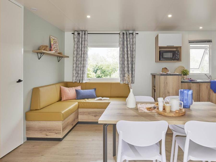 Camping Les Castors - Mobilheim 6 personen - Ostriconi 35 m², klimatisiert, 3 Schlafzimmer 2 Badezimmer in Calvi, Calvi und Umgebung