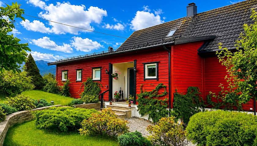 Charmantes Casa Hauge B & B Sunset Zimmer in Gloppen