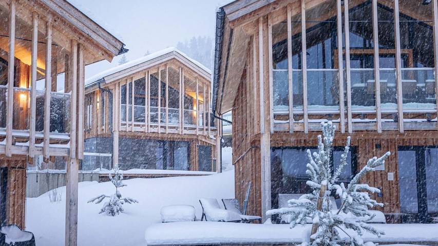 Chalet für 8 Personen, mit Sauna und Terrasse in Haus