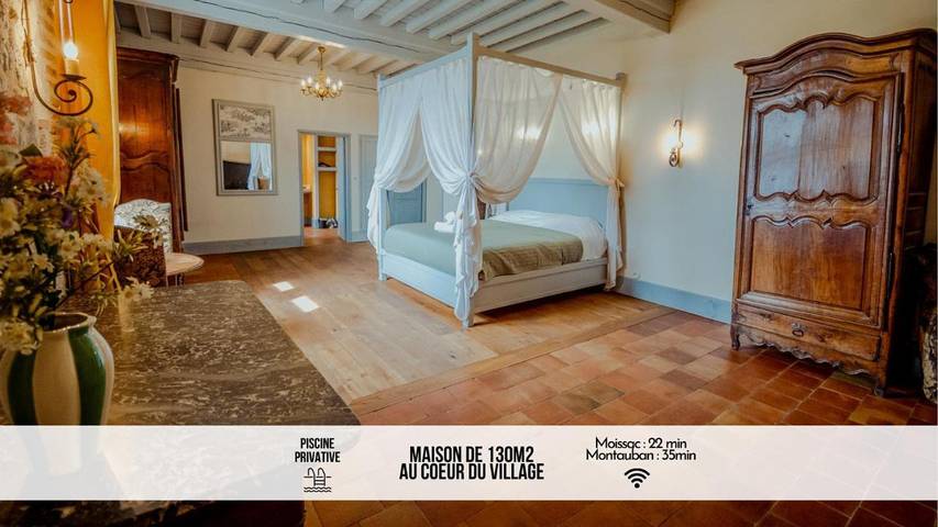 Appartement de vacances pour 5 personnes, avec vue ainsi que piscine et jardin - 1