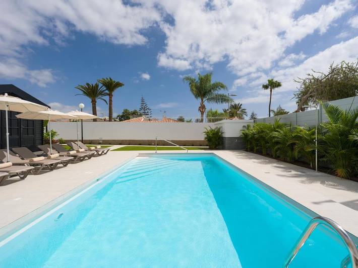 Apartahotel para 2 personas, con jardín y piscina en Maspalomas