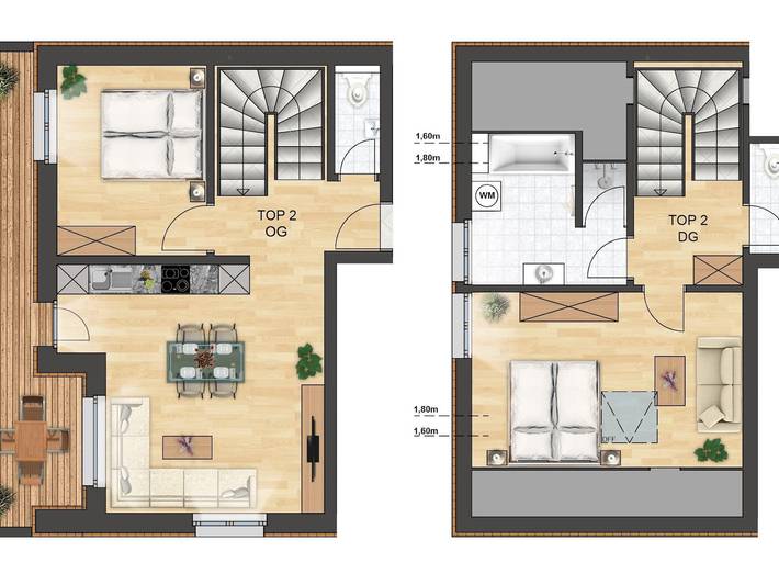 Ferienwohnung für 4 Personen, mit Balkon in Bezau - 4
