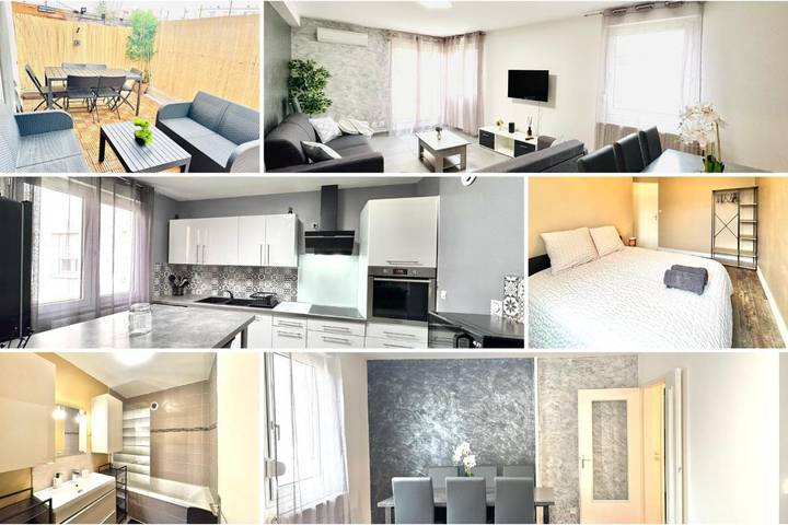 Gîte pour 8 personnes, avec terrasse à Saint-Priest - 2