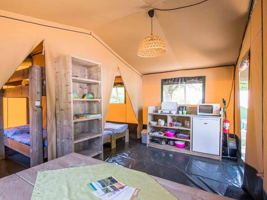 Camping Rcn Belledonne - Tienda de lona y madera 6 personas - Tienda de campaña Glamping Verney in Le Bourg-d'Oisans, Parque Nacional de los Ecrins