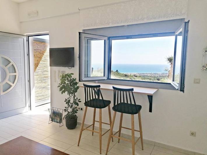 Maison d’hôte pour 4 personnes, avec vue et jardin, animaux acceptés à Réthymnon