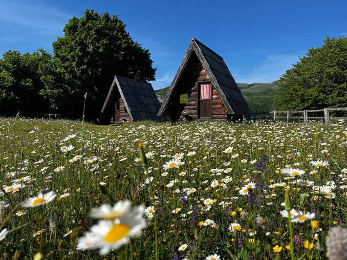 Camping para 2 personas, con vistas y jardín en Montenegro