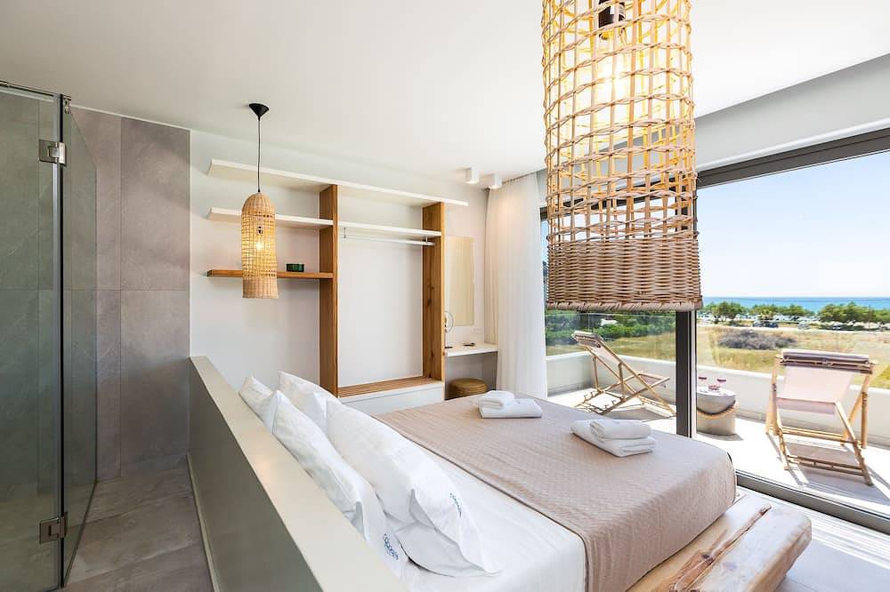 Villa Daphne-Naiades / 2 Schlafzimmer, Luxus, direkt am Strand in Plakias, Rethymno und Umgebung