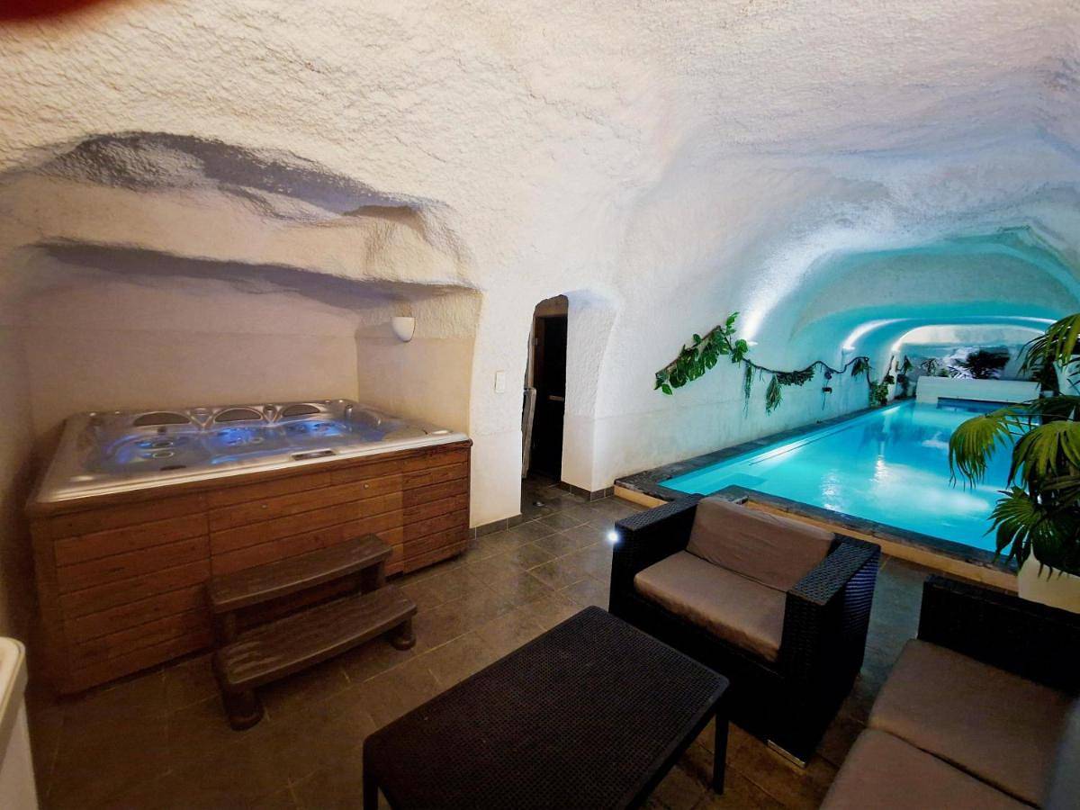 Villa l'Escapade, piscine troglodyte, entre vigne et bien-être in Noizay, Région de Tours