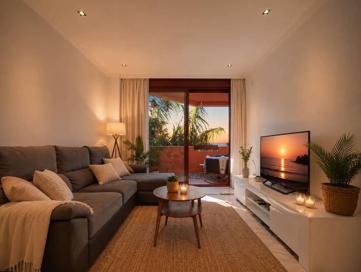 Ganze Wohnung, Las Nayades | Sea Views Indoor Pool Sauna Gym in Cabo Bermejo, Estepona