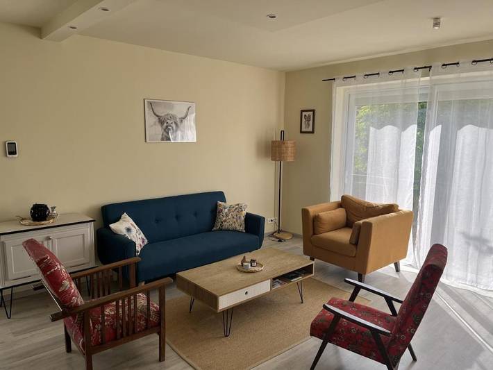 Maison de vacances pour 2 personnes, avec Terrasse ainsi que Jardin et Piscine