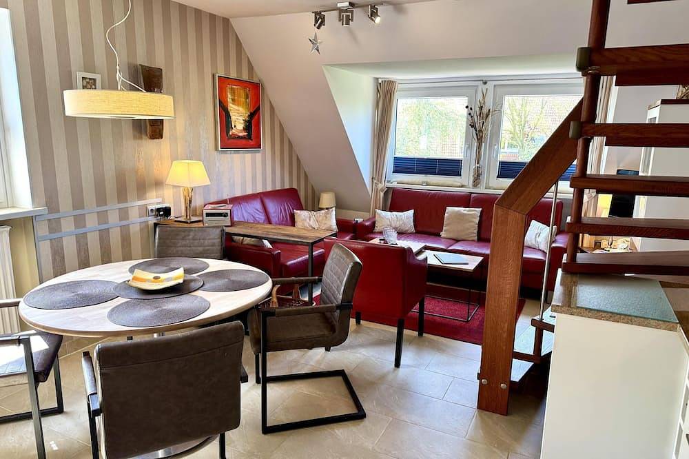 Ganze Wohnung, 4-Zimmer App. für 5 Pers. mit Terrasse, Pkw-Stellplatz, Wlan, Haustiere erlaubt. in Sylt (Gemeinde), Sylt