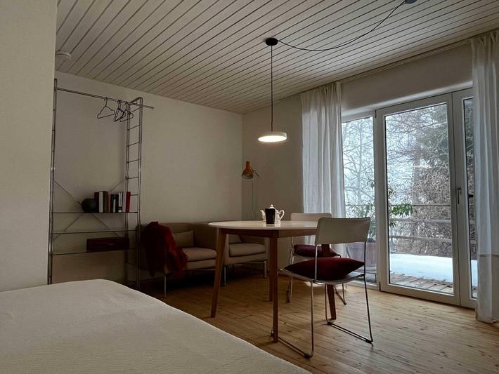 Ganze Ferienwohnung, Ferienwohnung mit Wohn-/Schlafraum und Terrasse in Isny, Isny im Allgäu