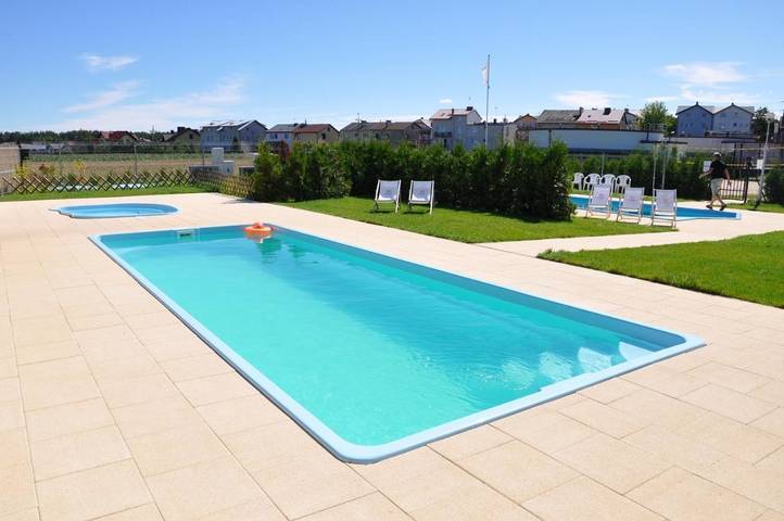 Domek letniskowy dla 8 osób, z widok i taras oraz basen na Kaszuby