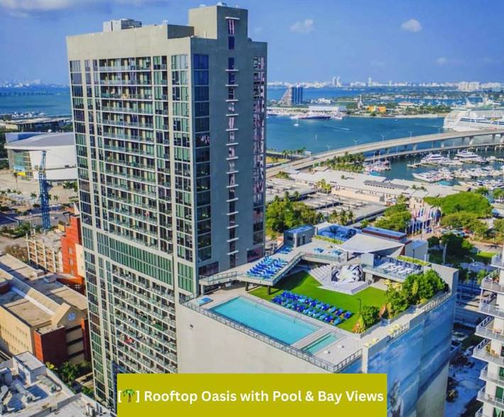 Loft voor 4 personen, with balkon and zwembad as well as whirlpool in Miami