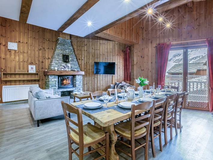 Chalet pour 10 personnes, avec balcon à Val-d'Isère