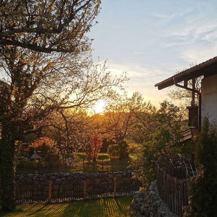 Ferienwohnung für 4 Personen, mit Balkon und Terrasse sowie Garten