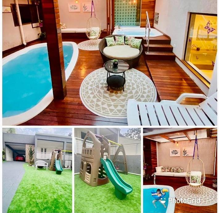Casas e apartamentos de temporada para 8 pessoas, com piscina e jardim e ainda vista, com animais de estimação em Curitiba